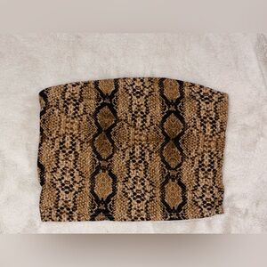 Urban Outfitters Snakeskin Tube Top